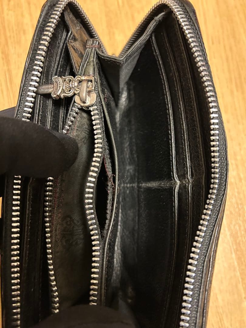【インボイス付き】　CHROME HEARTS クロムハーツ ジップウォレット