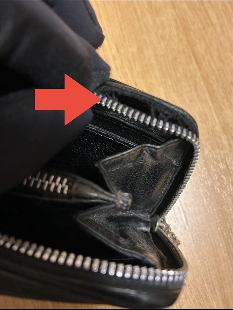 【インボイス付き】　CHROME HEARTS クロムハーツ ジップウォレット