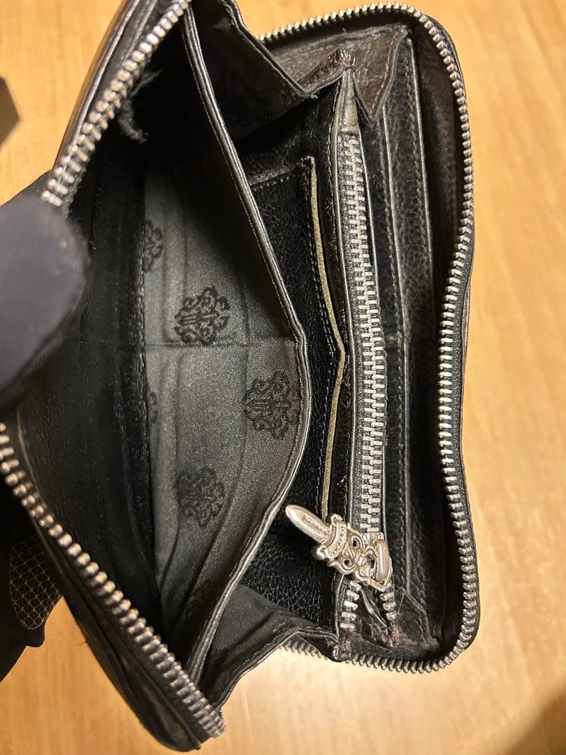 【インボイス付き】　CHROME HEARTS クロムハーツ ジップウォレット