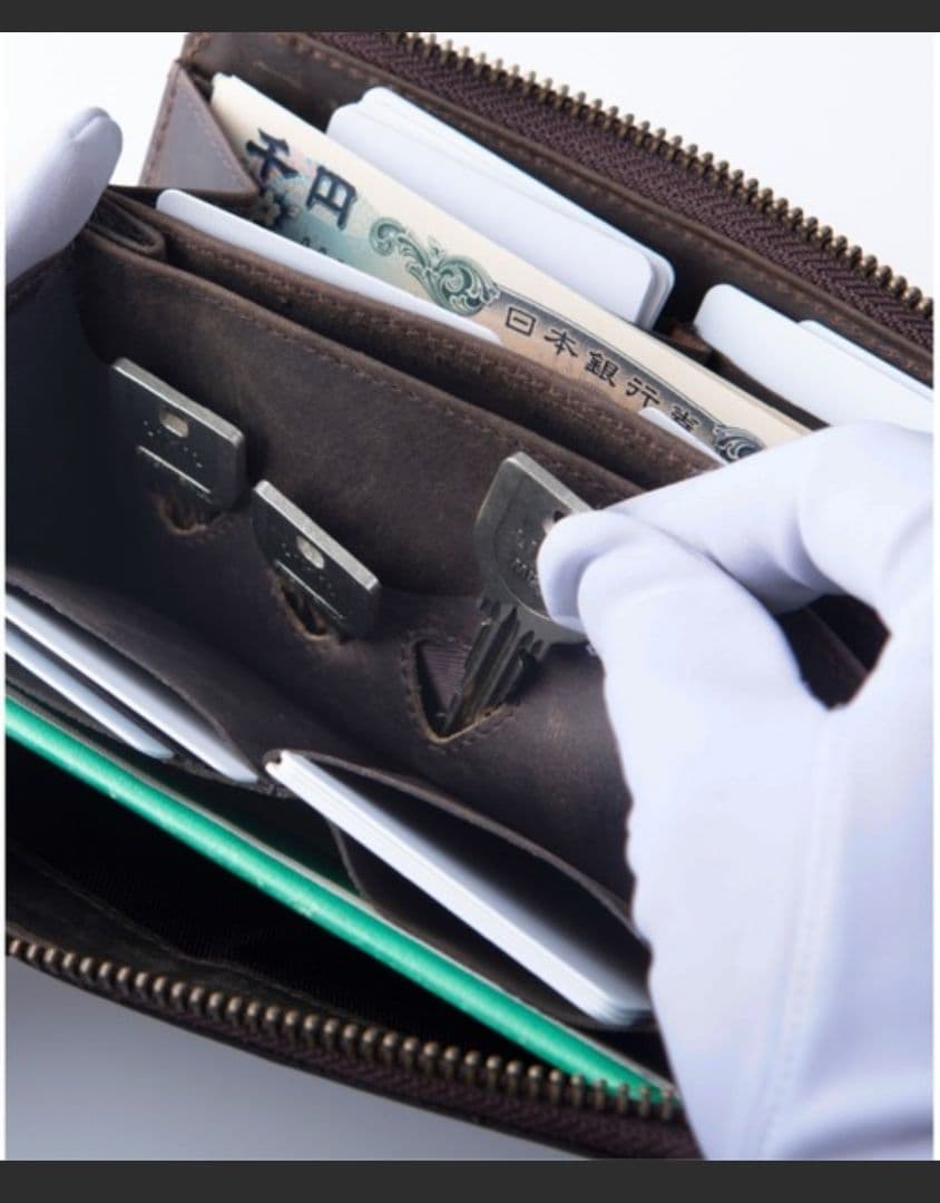 ハレルヤ　小さい長財布　ダークブラウン　チョコ