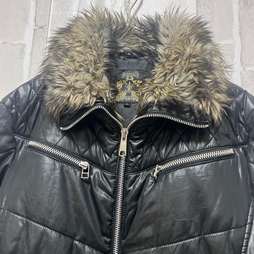 archive 中綿ジャケット ブルゾン L ファー お兄系 グランジ Y2K