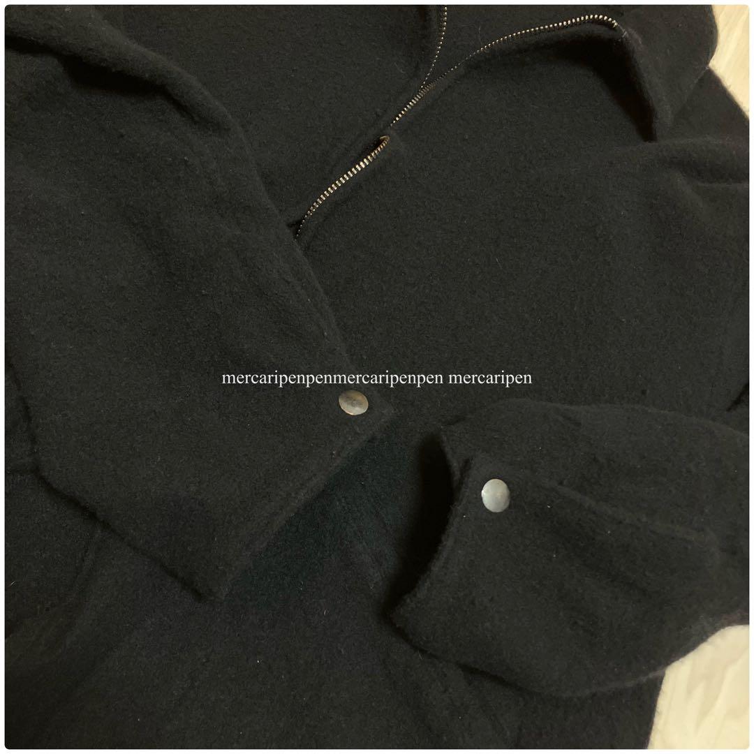 comoli コモリ　縮絨ウール ジップショートジャケット 25AW