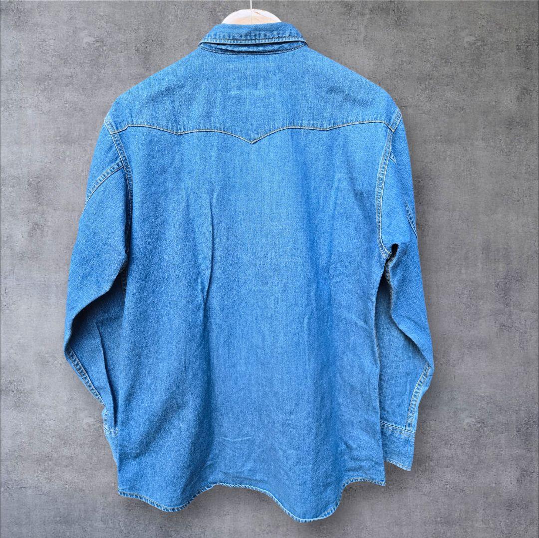 ​【極上】リーバイス 西部劇モデル ウエスタン デニムシャツ M 濃紺 BIGE