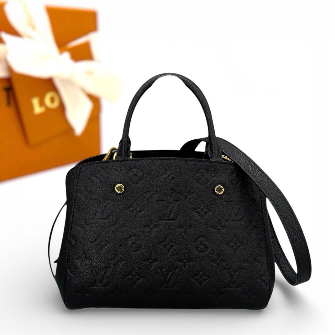 未使用級　ルイヴィトン　モノグラム　アンプラント　モンテーニュBB ハンドバッグ