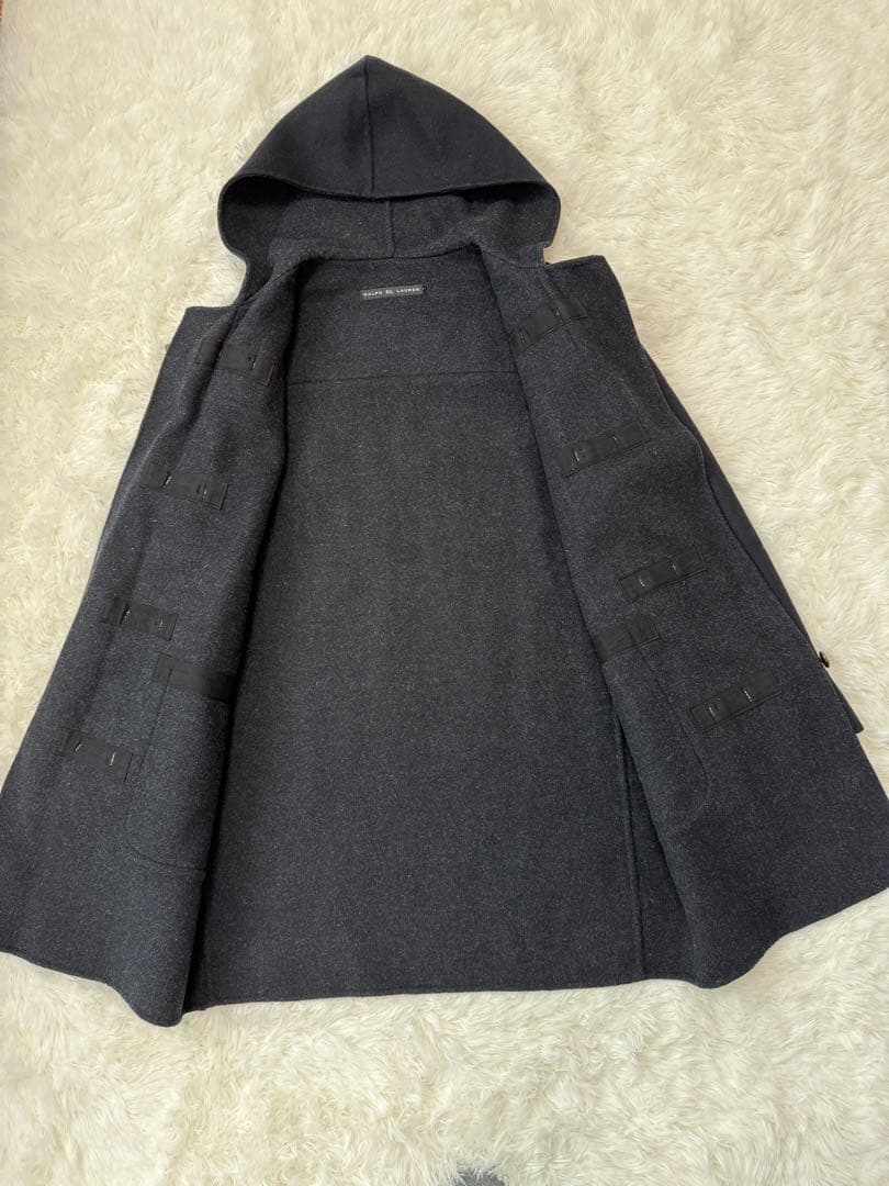 ラルフローレン　ダッフルコート　黒　毛100%