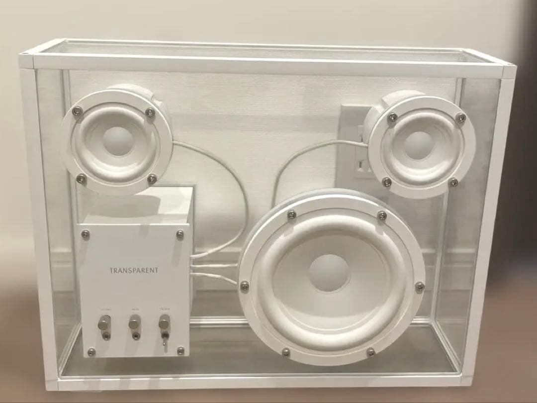 TRANSPARENT SPEAKER トランスペアレントスピーカー　ホワイト