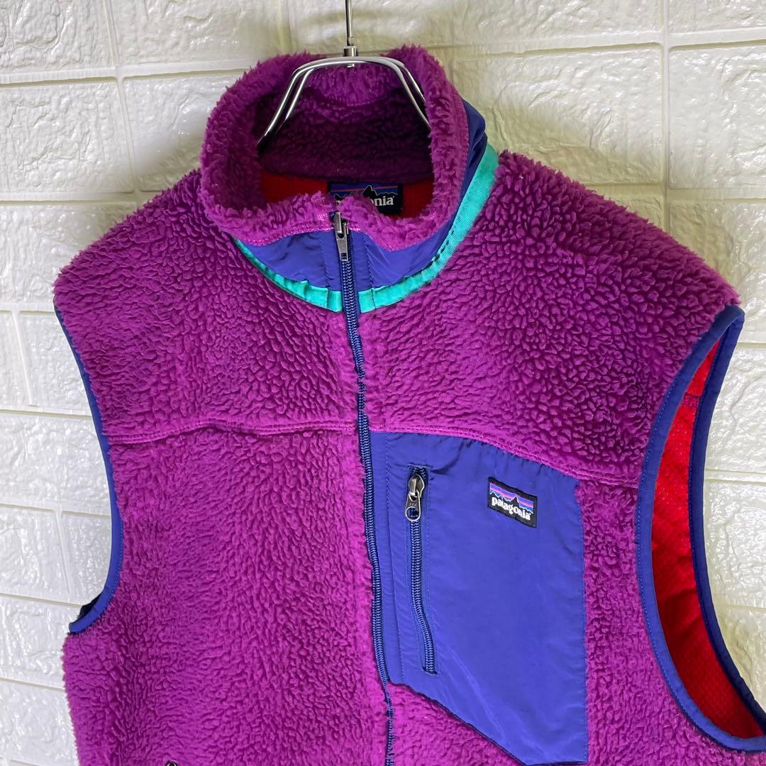 【24時間以内　匿名発送】パタゴニア　レトロX ボアベスト　パープル　Mサイズ