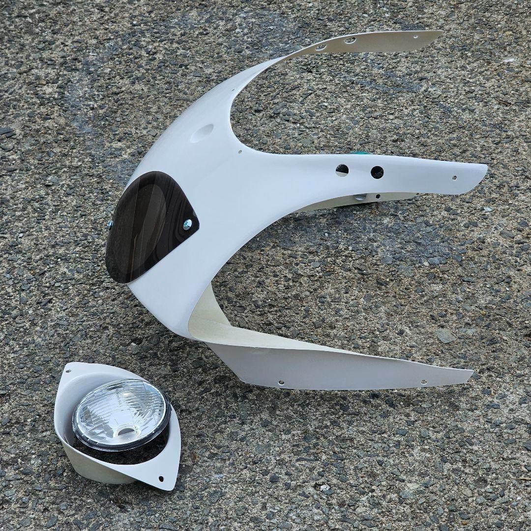 FRP製 TZR50 3TU 耐久タイプアッパー スモーク　ライト付