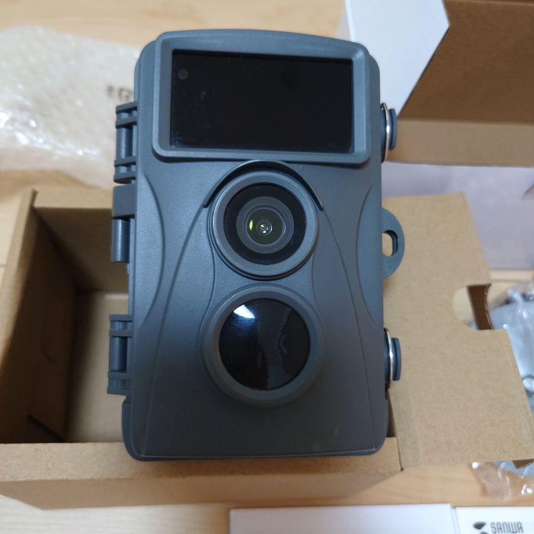 サンワサプライ セキュリティカメラ 防犯カメラ　CMS−SC01GY 電池　動画