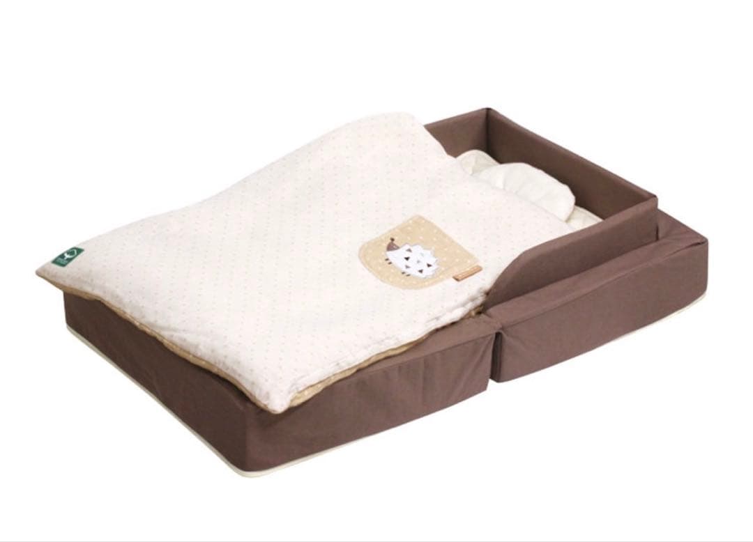 ファルスカ farska コンパクトベッド オーガニック モカ ブラウン 新生児