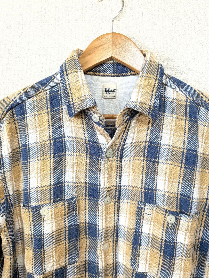 Ron Herman チェック柄 長袖 ネルシャツ M