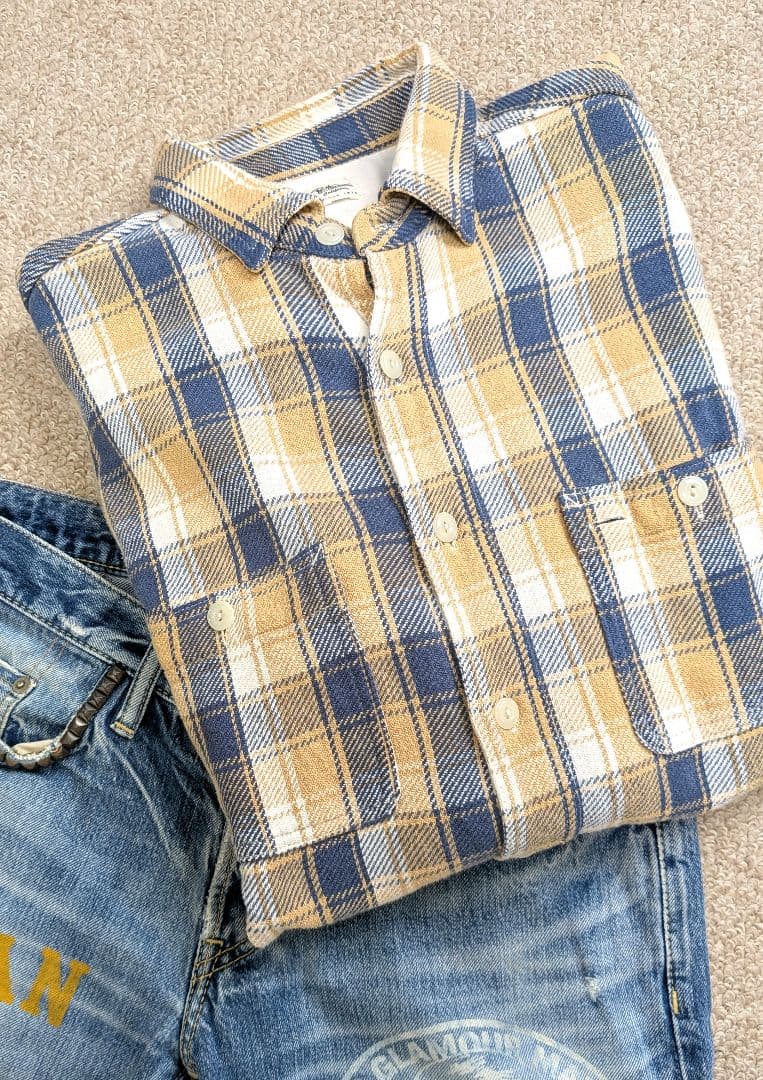 Ron Herman チェック柄 長袖 ネルシャツ M