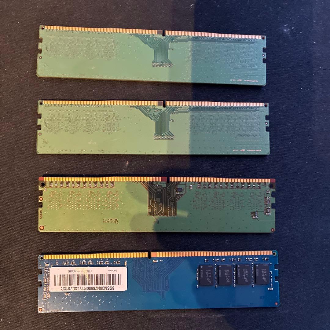 DDR4 8GB×4枚 32GB メモリ 混在 動作未確認