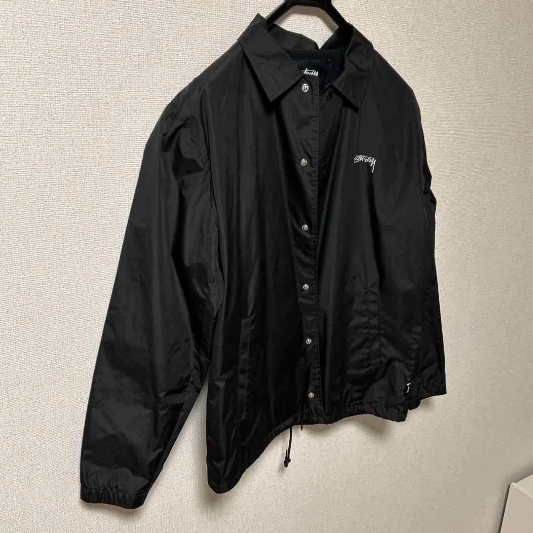 STUSSY ブラック コーチジャケット M
