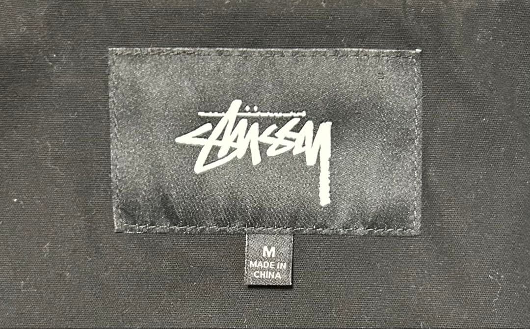STUSSY ブラック コーチジャケット M