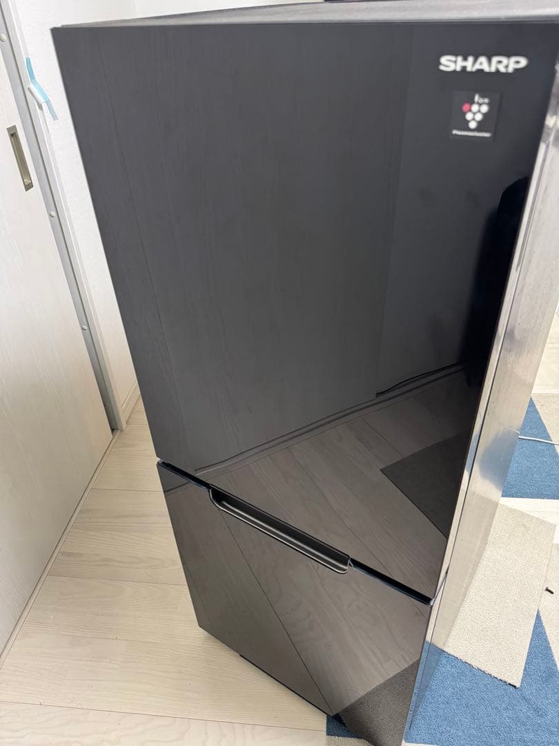SHARP ブラック冷蔵庫 2ドア　SJ-GD15K