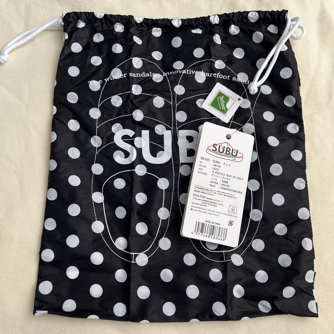 SUBU サンダル　ドット　水玉柄　完売　JP0サイズ　新品未使用　スブ