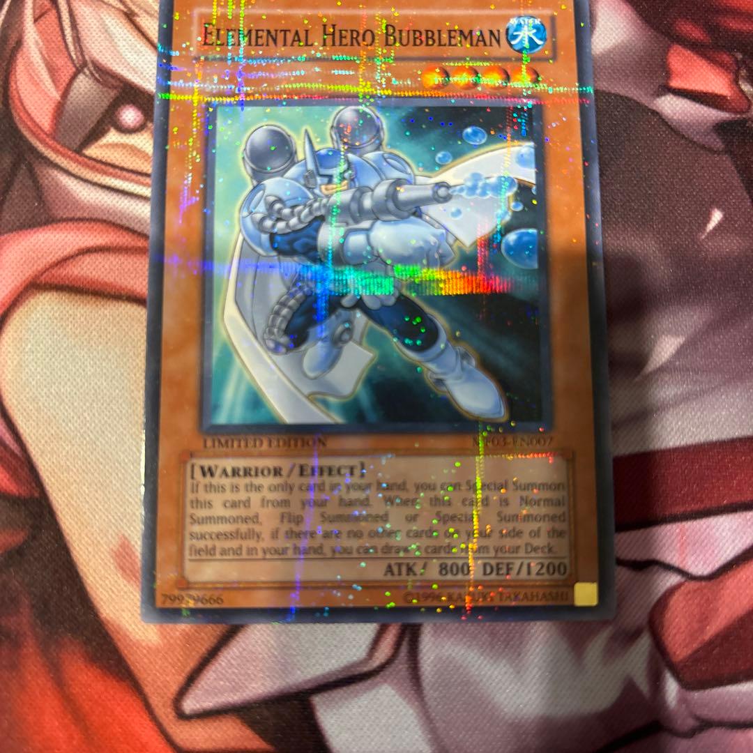 遊戯王　EHEROバブルマン パラレア　英語版　MF03-EN007