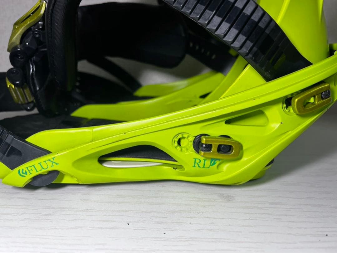 最終値下げ　FLUX スノーボード ビンディング ブラック/ライムグリーン