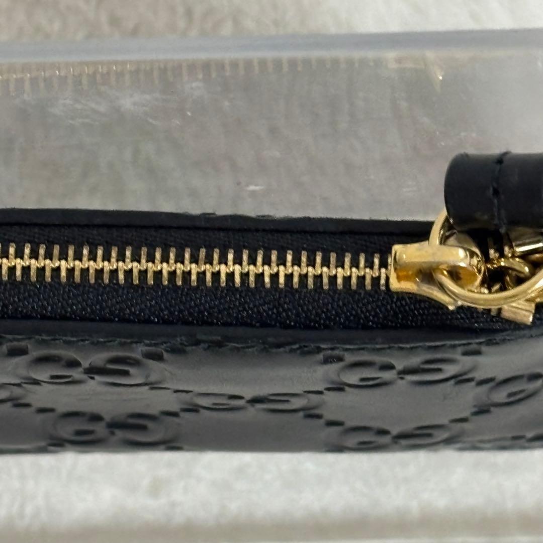【美品】ＧＵＣＣＩ グッチ　 シグネチャー レザーキーケース ケース GG