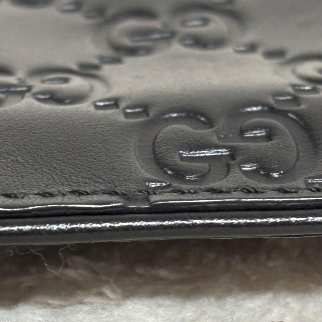 【美品】ＧＵＣＣＩ グッチ　 シグネチャー レザーキーケース ケース GG
