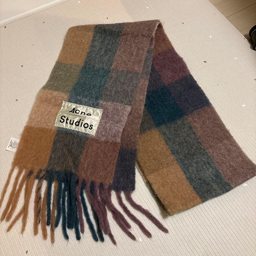 Acne Studios チェック柄マフラー