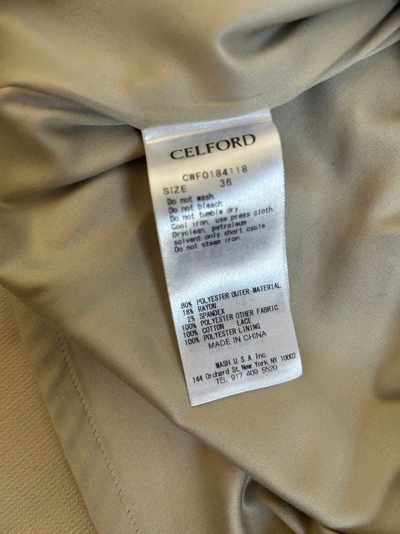 【石原さとみ着用】CELFORD セルフォード　マーメイドフレアワンピース