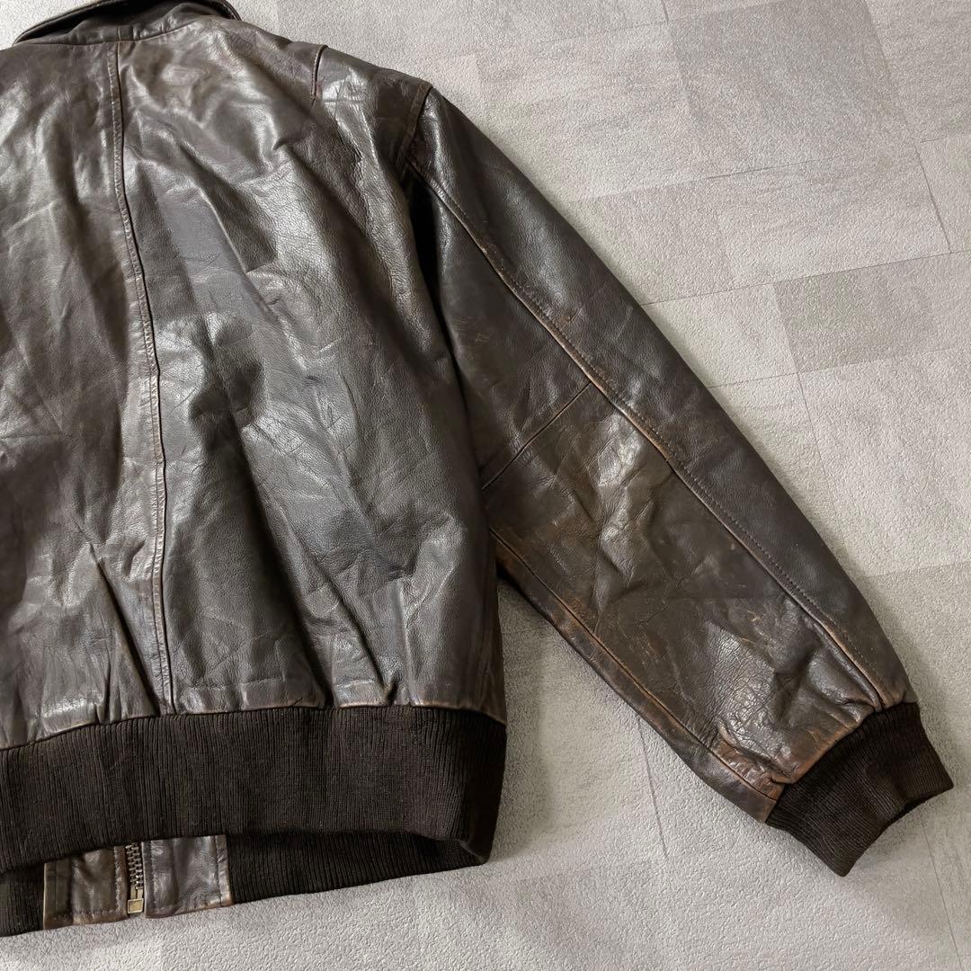 Vintage Leather Riders Jacket M 本革