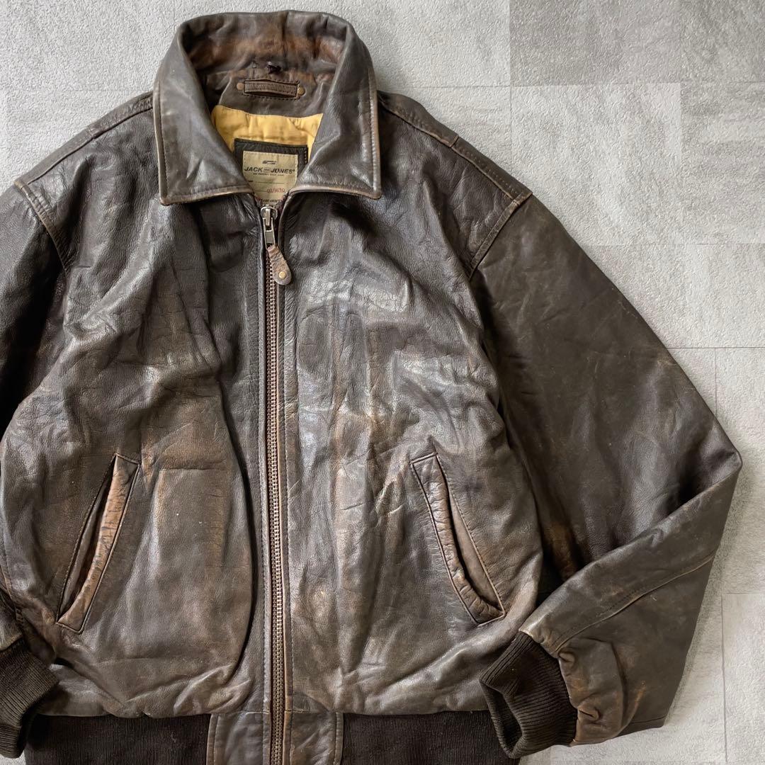 Vintage Leather Riders Jacket M 本革