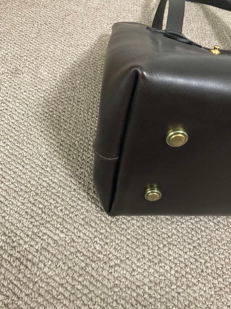 【新品同等】英国製 CROOTS ブライドルレザー トートバッグ ダークブラウン