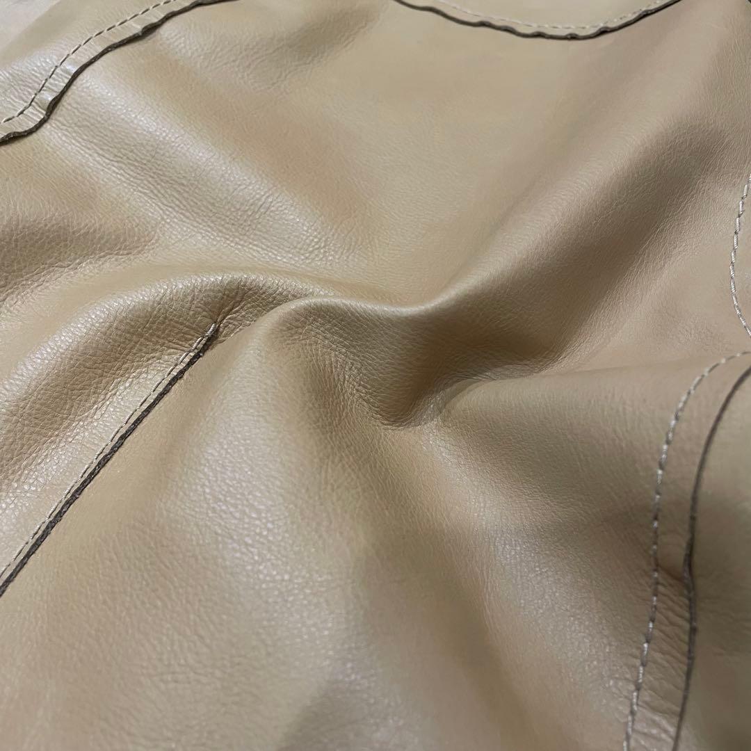 90s Dolce & Gabbana　Nappa Leather Jacket