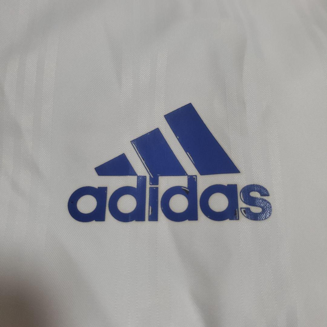 【美品】adidas　ナイロンジャージ　上下セット　メンズOサイズ　厚手裏地付き