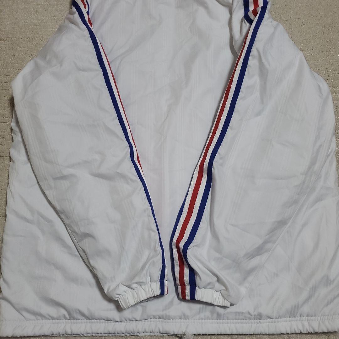 【美品】adidas　ナイロンジャージ　上下セット　メンズOサイズ　厚手裏地付き