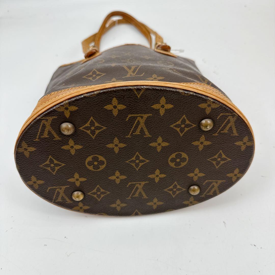 ベタなし　ルイヴィトン　モノグラム　プチバケット　ハンドバッグ