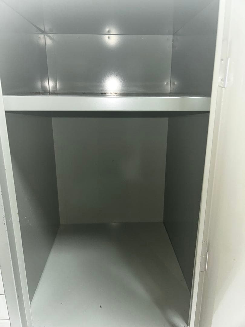 スチールレターケース　引出し10段+扉付棚　鍵無し