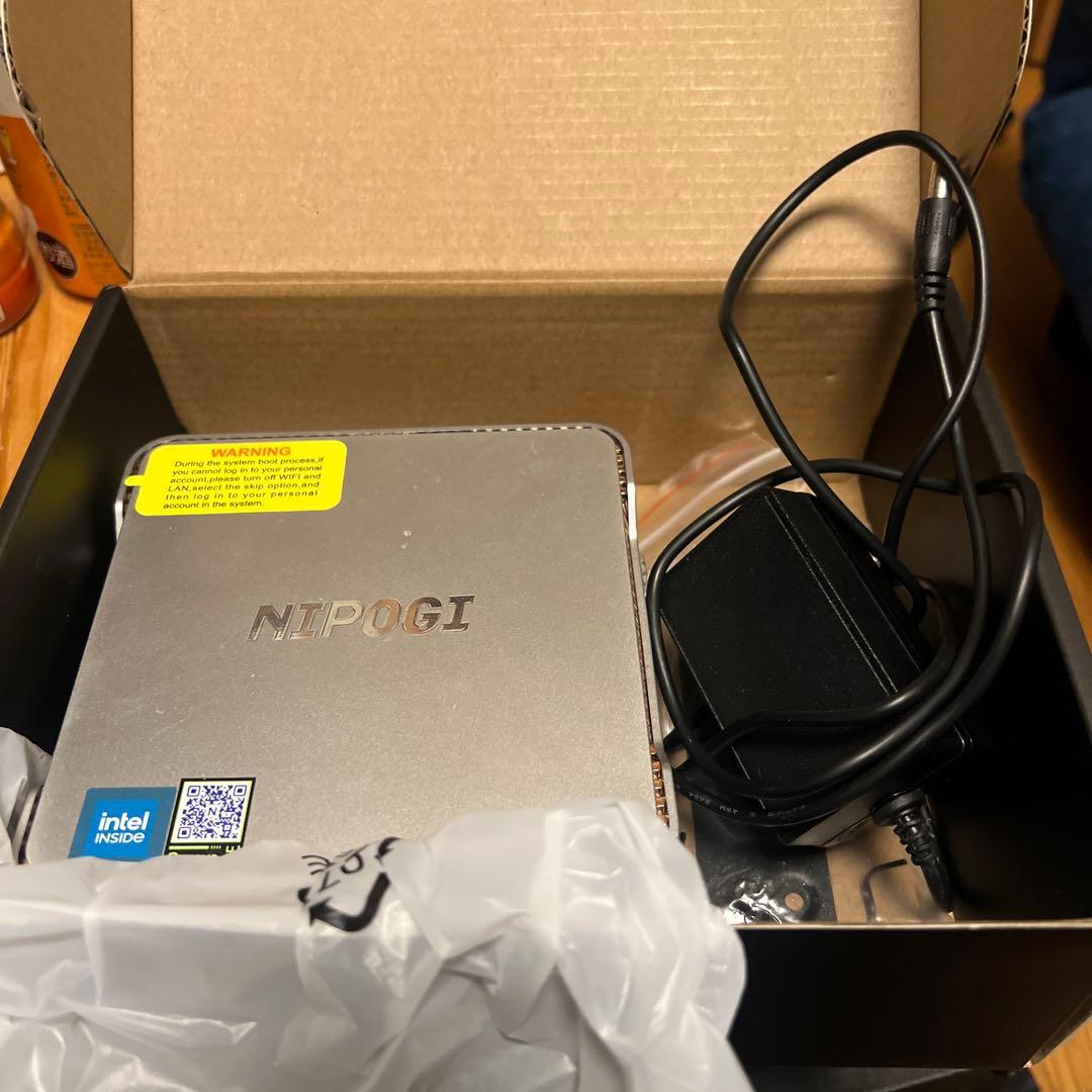 NIPOGI ミニPC n95 16GB 512GB
