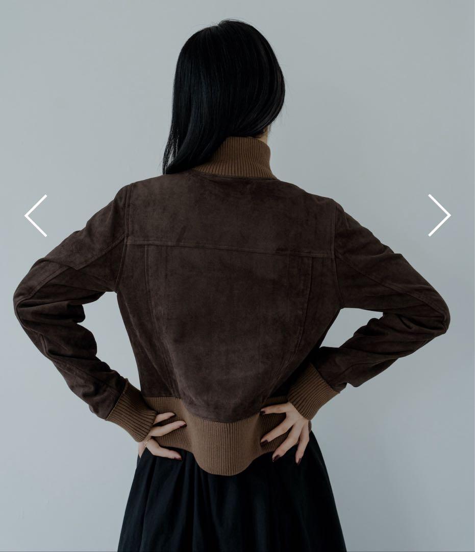 ジャケット・アウター philme suedelike knit blouson