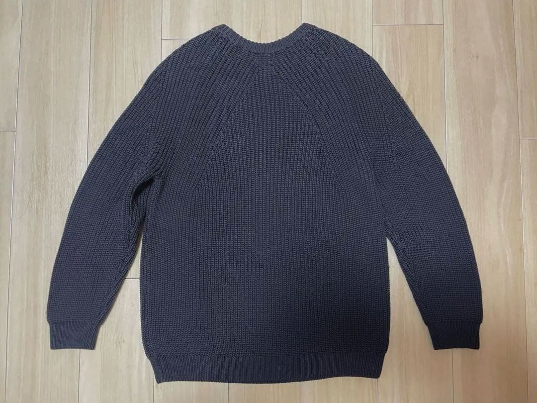 BATONER SIGNATURE crew neck knit ダークグレー