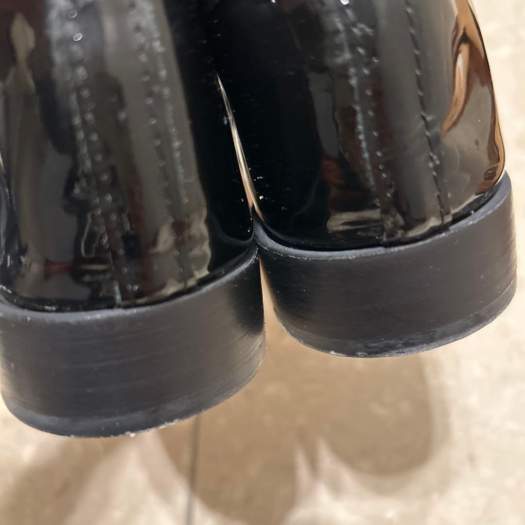 レペット マイケル ローファー エナメル 黒 36.5 23 フラット