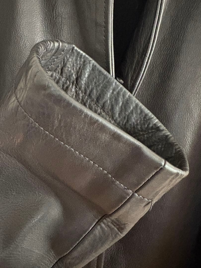 MARGARET HOWELL 黒 レザージャケット　メンズ