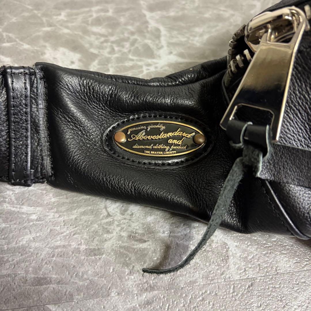 レザー　キルティング　ボディバッグ　ウエストポーチ　バイカー　ショルダー