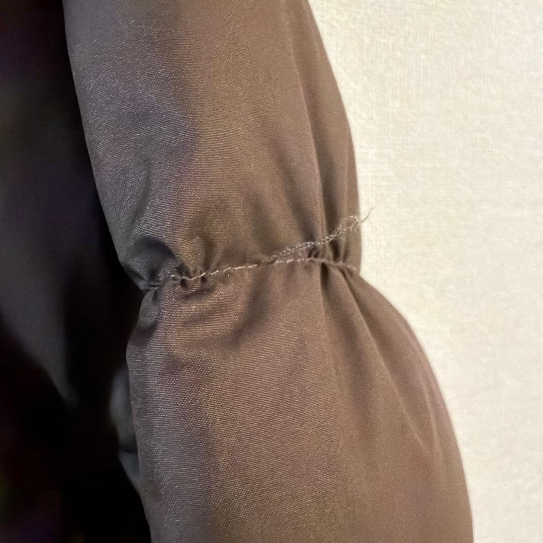 mont-bell フード付きロングダウンジャケット ブラウン