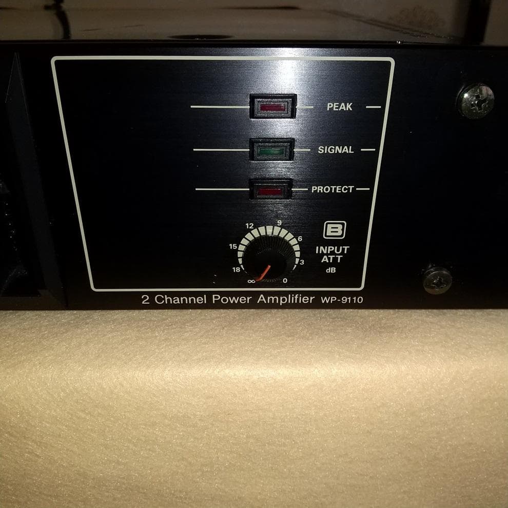 松下通信 RAMSA 100W+100Wパワーアンプ WP-9110 (動作品）