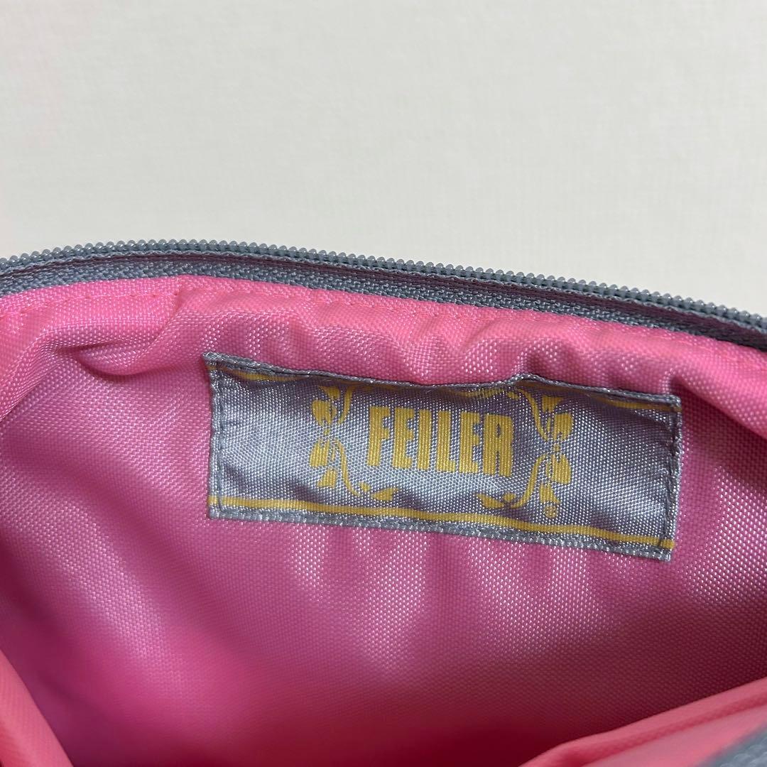 フェイラー ポーチ 大サイズ ハイジ グレー 入手困難カラー レア ダークグレー