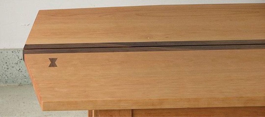 引取限定 ツインローテーブル 座卓 無垢 チェリー材 ウォールナット材