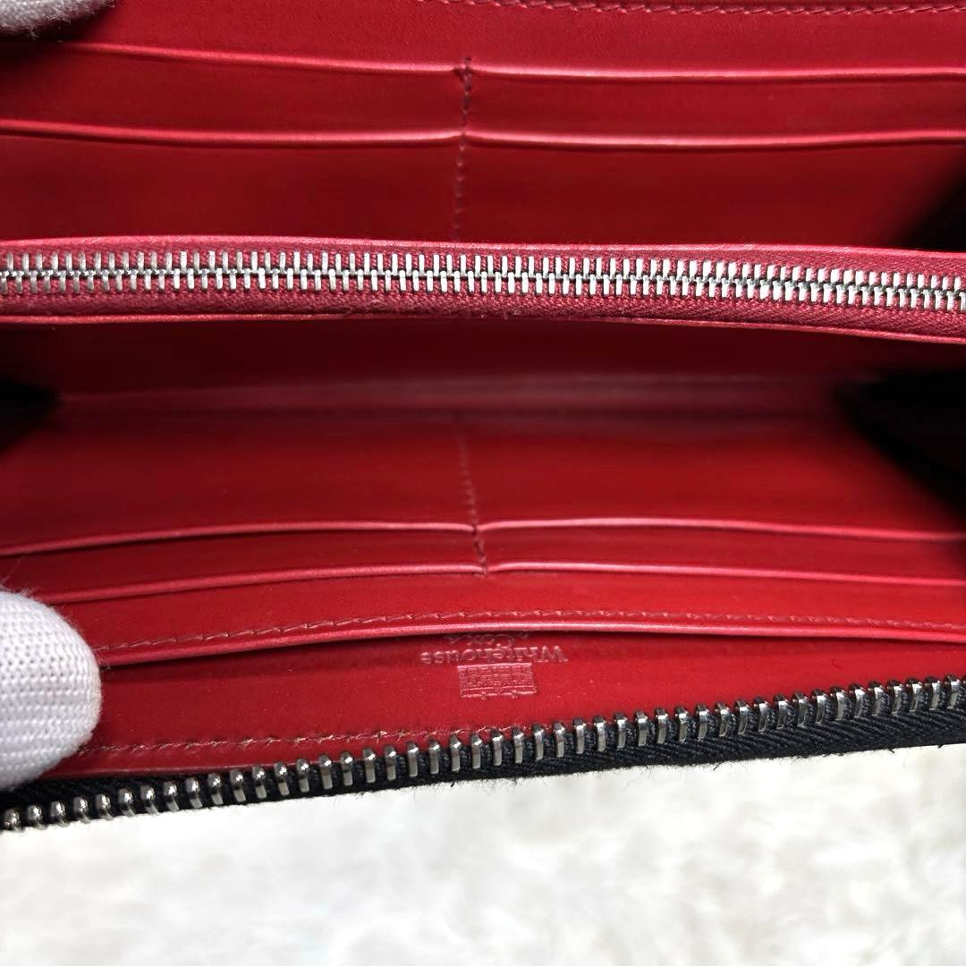 美品 ✨ Whitehouse Cox ラウンドファスナー　ブラック　長財布