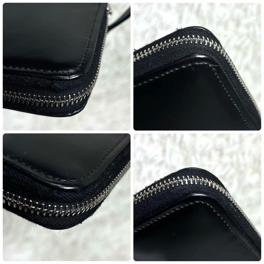 美品 ✨ Whitehouse Cox ラウンドファスナー　ブラック　長財布
