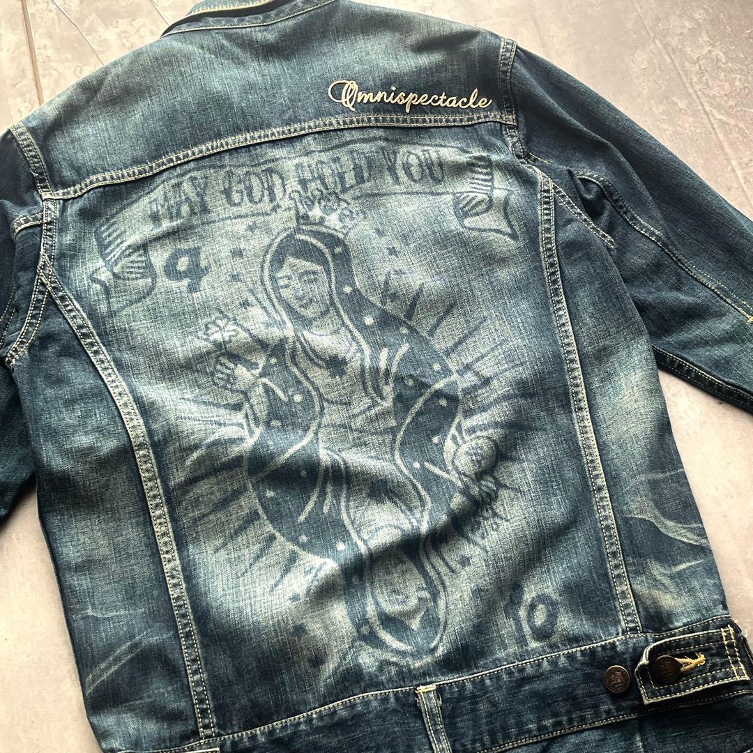 超希少品　グラム マリア　インディゴ デニム　オールインワン つなぎ　ステッチ