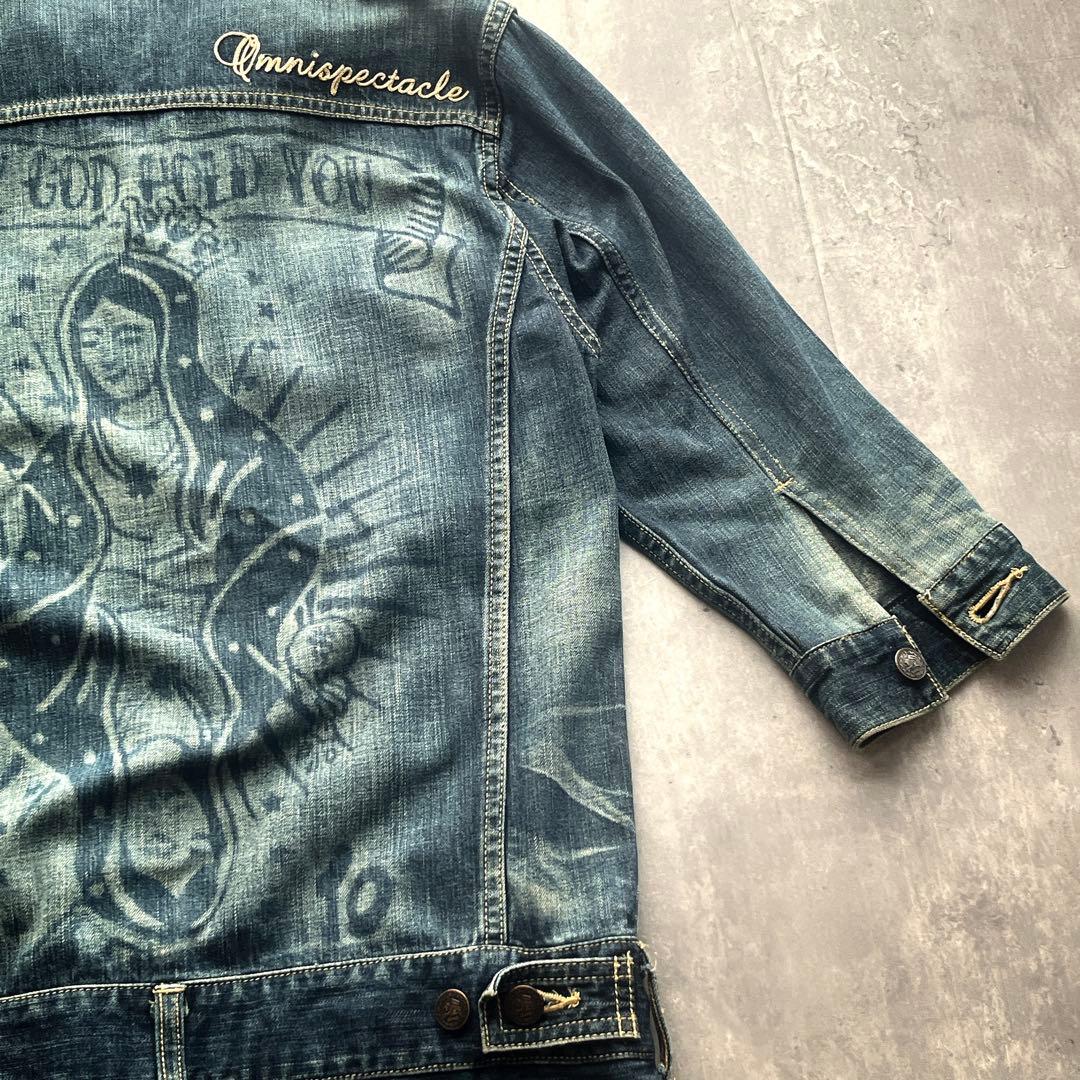 超希少品　グラム マリア　インディゴ デニム　オールインワン つなぎ　ステッチ