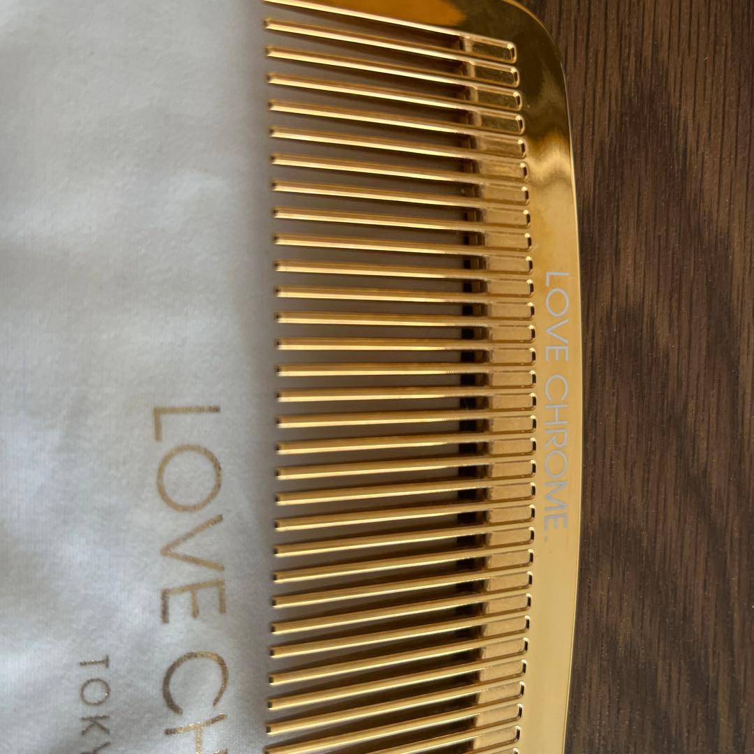正規品　LOVE CHROME テツキ　ゴールド　専用ケース付き